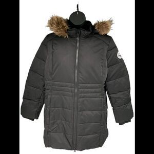 Arctic Expedition Quilted Coat with Removable Hood Black - Regular